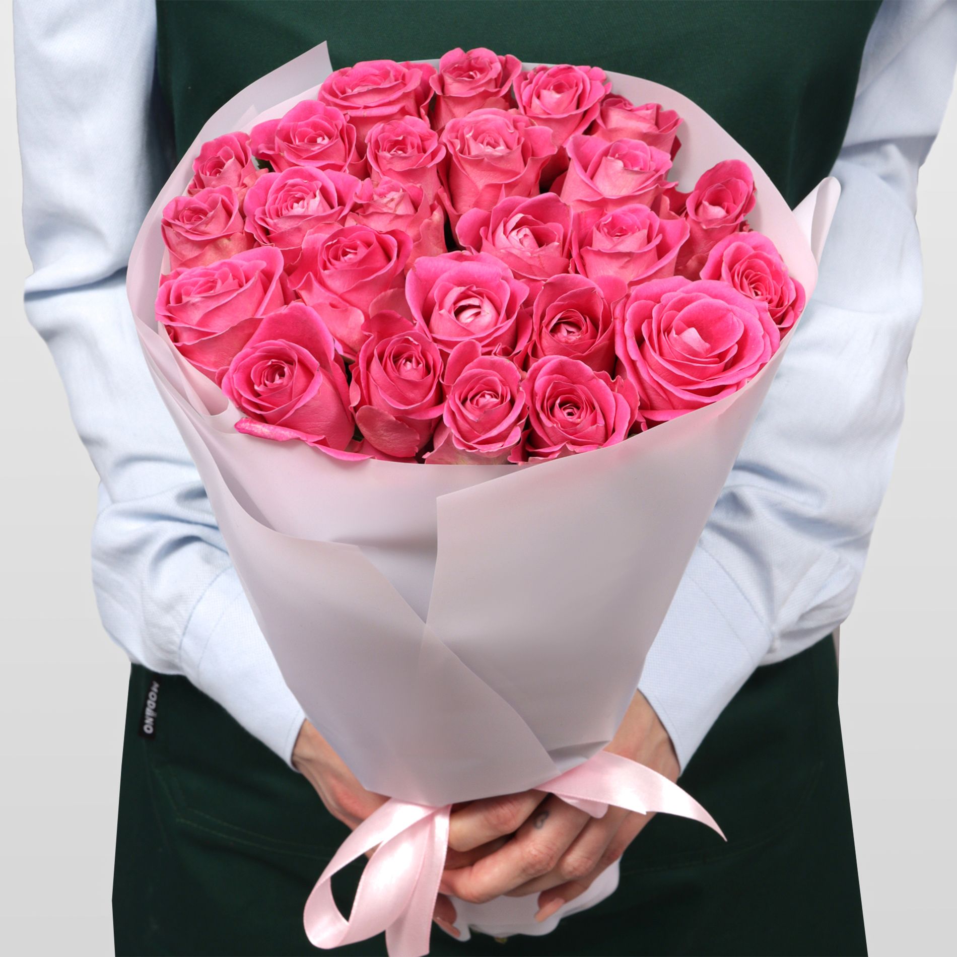 Роза розовая, Кения, 40см